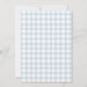 Invitation Blue Gingham Teddy Bear Wishes for Baby (Dos)