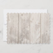 Invitation Blue Gnomes Bois Fête de Noël (Dos)