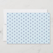 Invitation Blue & Gold | Fête Moderne pour Garçon de 3 Ans (Dos)