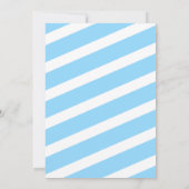 Invitation Blue Gold Little Citrouille Boy Premier anniversai (Dos)