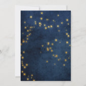 Invitation Blue & Gold Stars Celestial Sky Sweet 16 Party (Dos)