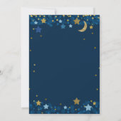 Invitation Blue Gold Twinkle Twinkle Little Star Baby shower (Dos)