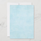 Invitation Blue Gold Winter Drive Thru Baby Boy Douche (Dos)