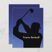 Invitation Blue Golf Homme (Devant / Derrière)