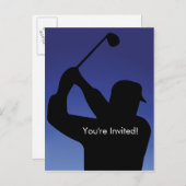 Invitation Blue Golf Homme (Devant / Derrière)