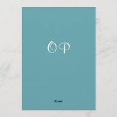 Invitation Blue Green Aqua Pine Branch Surprise 70th Birthday (Dos)