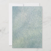 Invitation Blue / Green Gold et White Trunk Party (Dos)