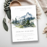 Invitation Blue Green Mountain Sketch Mariage Anniversaire<br><div class="desc">Si vous avez besoin d'un autre produit correspondant ou de la personnalisation,  veuillez envoyer un message via Zazzle.</div>