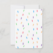 Invitation Blue Green & Red Ballots et Confetti Anniversaire (Dos)