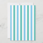 Invitation Blue Green Retro Crème de glace fête d'anniversair (Dos)