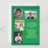 Invitation Blue Green School Color (Dos)