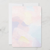 Invitation Blue Gummy Ours Candy Sushi Party Fille Anniversai (Dos)