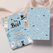 Invitation Blue Halloween Anniversaire Spootacular Party