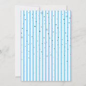 Invitation Blue Hand Drawn Apres Ski Winter Birthday Party (Dos)