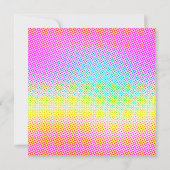 INVITATION BLUE HAWAIIAN RAINBOW GEOMETRIC ANNIVERSAIRE (Dos)