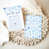 Invitation Blue Hearts Valentine Trouvez l'invité Jeu de Bing