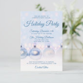 Invitation Blue HOLIDAY PARTY Office Entreprise Travailler Em (Debout devant)