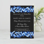 Invitation Blue Hollywood Glam, Wedding shower de Couple (Debout devant)