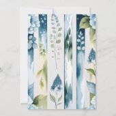 Invitation Blue Hydrangea Floral "Baby In Bloom" Shower (Dos)