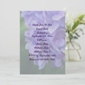 Invitation Blue Hydrangea Floral Party (Debout devant)
