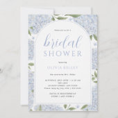 Invitation Blue Hydrangea Flower Arch Bridal Shower (Devant)