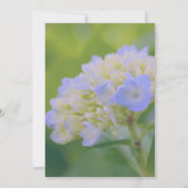Invitation Blue Hydrangea Flower Party (Dos)