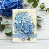 Invitation Blue Hydrangea Flower Party