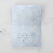 Invitation Blue Hydrangea Flowers Love and Thanks Card (Intérieur)