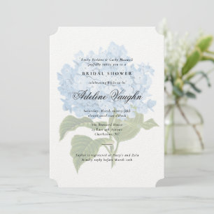 Invitation Blue Hydrangea Grandmillennial Fête des mariées