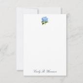 Invitation Blue Hydrangea Grandmillennial Personnalisé (Devant)