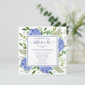 Invitation Blue Hydrangea Something Blue Before I Do (Debout devant)