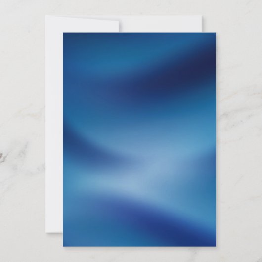 Invitation Blue Hydrangea & String Lights Navy Blue Mariage (Dos)