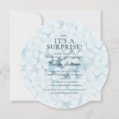 Invitation Blue Hydrangeas 70e fête d'anniversaire surprise (Devant)