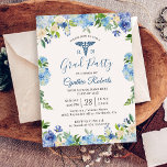 Invitation Blue Hydrangeas Floral Nursing School Graduation<br><div class="desc">Célébrez votre diplôme d'infirmière durement mérité avec style et grâce avec cette Blue Hydrangeas Floral Nursing School Graduation Invitation. Avec de belles hydrangées bleues sur un arrière - plan blanc immaculé, cette invitation est la façon idéale pour les amis invitations et la famille à votre cérémonie de remise des diplômes....</div>