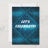 Invitation Blue Industrial Ado Tween Boys Jeu Anniversaire (Dos)
