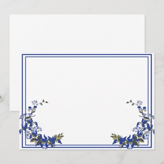 Invitation Blue Iris (Devant / Derrière)
