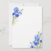 Invitation Blue Iris Something Blue Before I Do Bridal Shower (Dos)