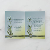Invitation Blue Iris Wedding Enregistrer la Date (Intérieur)