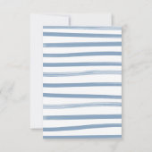 Invitation Blue Jean Baby Denim Raffle de couche (Dos)