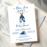 Blue jean C'est un baby shower garçon