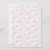 Invitation Blue Jean Denim Girl Baby Shower (Dos)