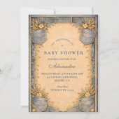 Invitation Blue Jeans Little Cowboy Baby Shower (Devant)