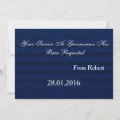 Invitation Blue Jeans Textile Suitup Serez-vous mon meilleur (Dos)