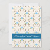 Invitation Blue Kentucky Derby Fête des mariées Casquette à t (Dos)