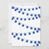 Invitation Blue Lights Teen Boy Customisable Birthday Invitat (Dos)