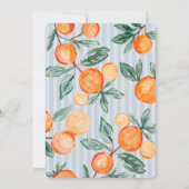 Invitation Blue Little Cutie Pastel Citrus Thème Anniversaire (Dos)