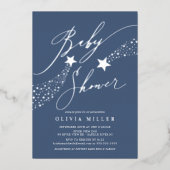 Invitation Blue Little Star Foil (Recto)