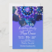 Invitation Blue Lotus Mandala (Devant)