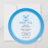 Invitation Blue Lyre (Dos)