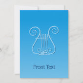 Invitation Blue Lyre (Devant)